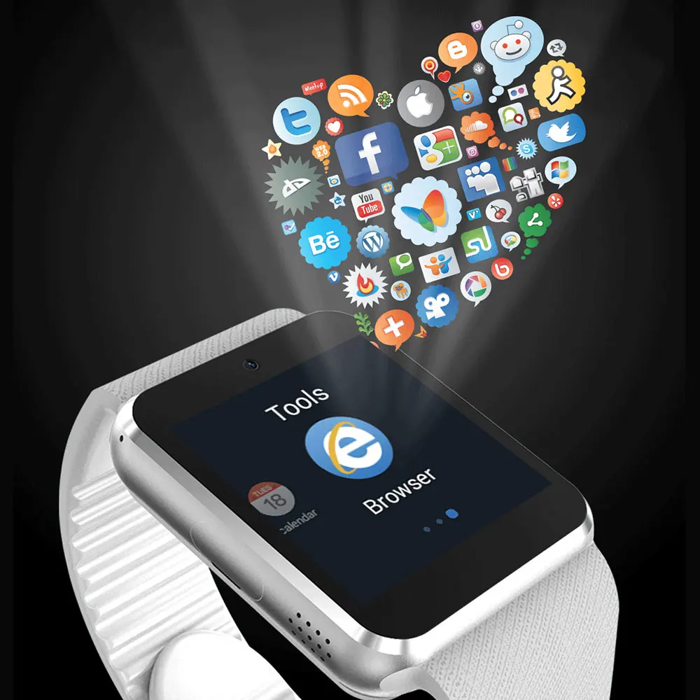 WQ QW08 Android Smart Watch 512 M + 4 Гб gps Smartwatch сердечного ритма мониторы фитнес трекер Reloj