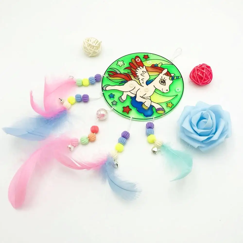 Happyxuan DIY темперная живопись летающая Ловец снов колокольчики детские игрушки