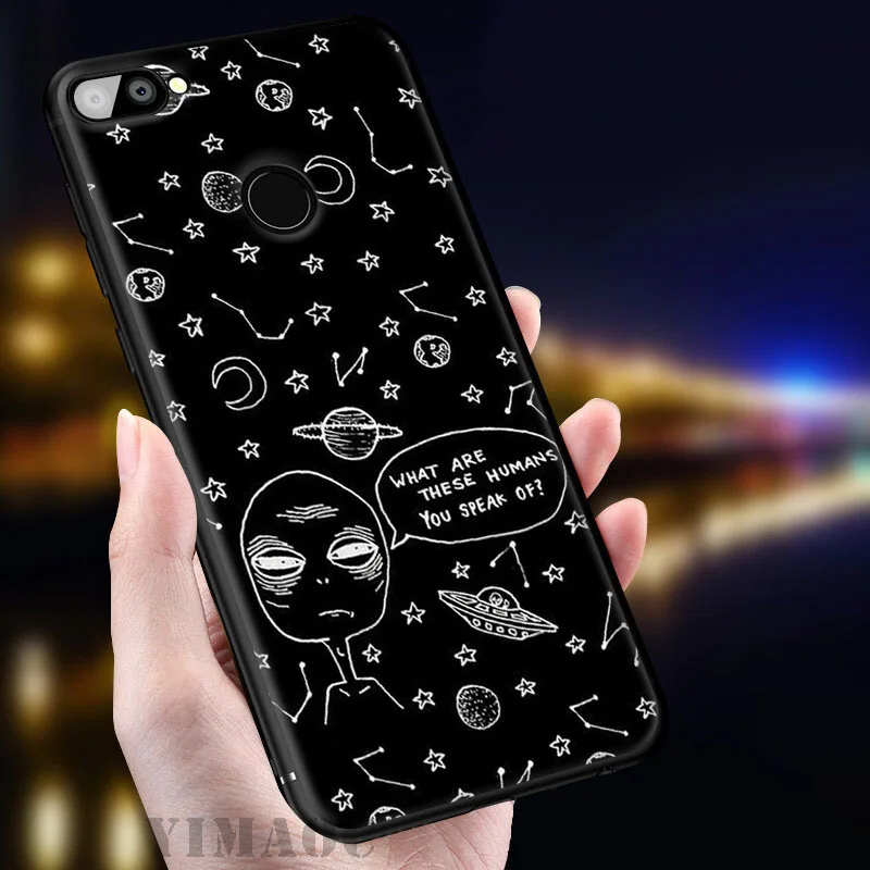 YIMAOC чужой считаем НЛО мягкий чехол для huawei Honor вид 20 10 8X8 8C 6A 7A 7X 7C Lite рro Y9 Y7 Y6 Prime 2018