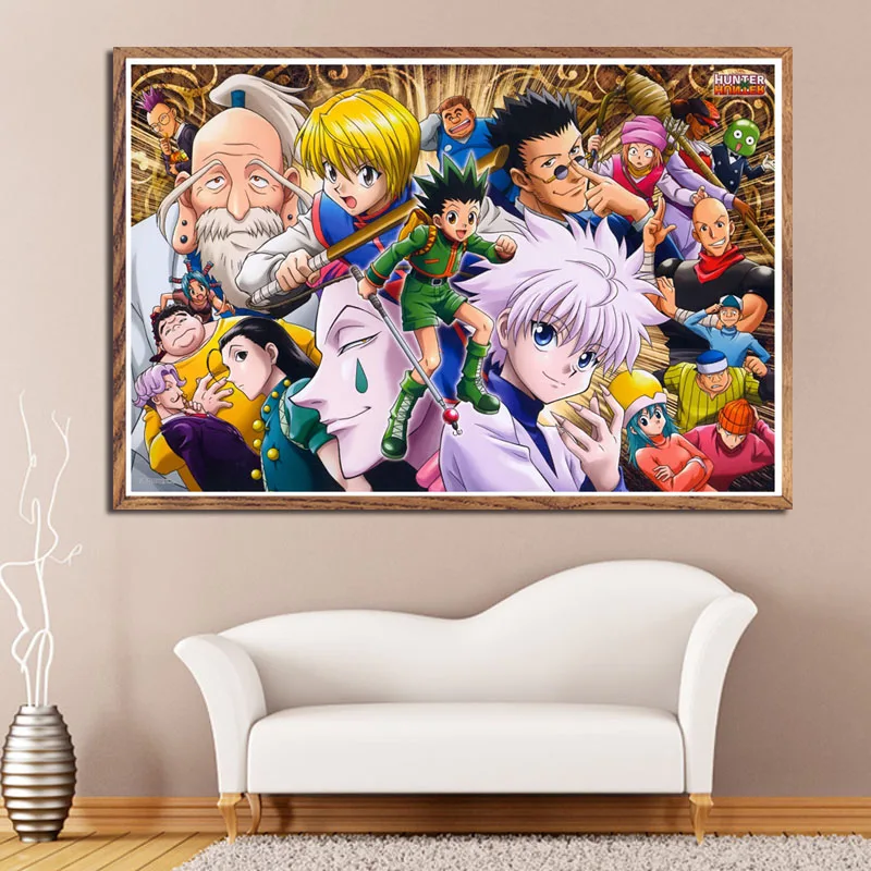 P302 классический японский аниме фильм Hunter x художественная картина Шелковый Холст