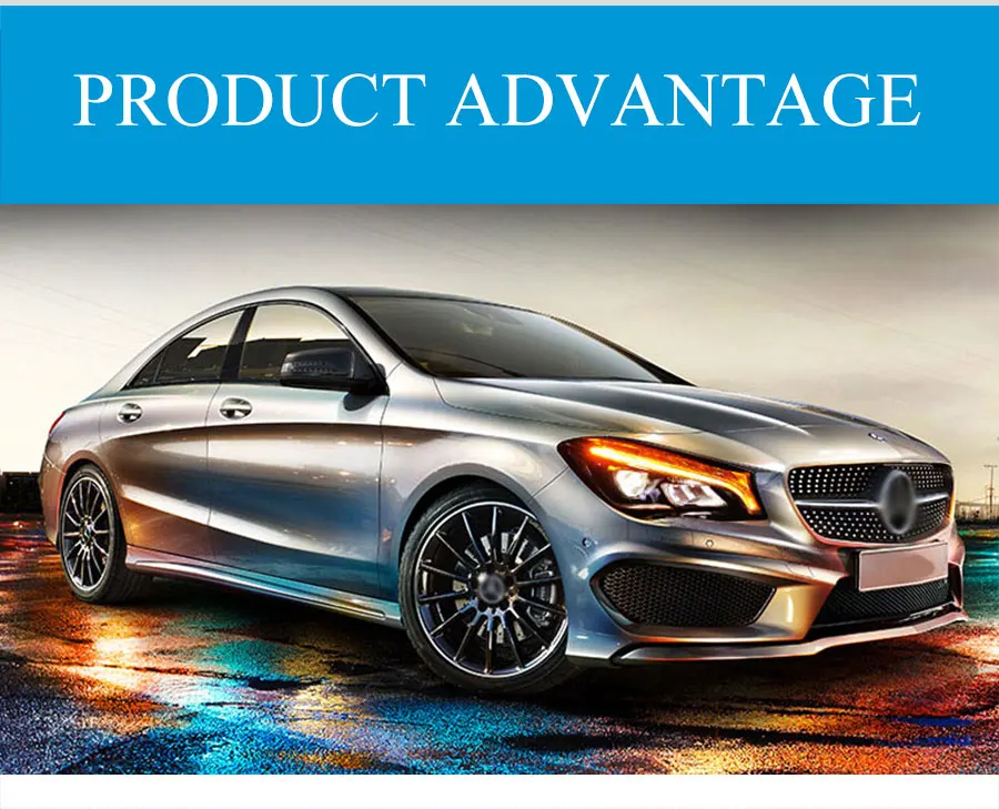 2 шт. светодиодный фары для Mercedes-Benz CLA- светодиодный Автомобильные фары ангельские глазки все светодиодный комплект протовотуманная подсветка Габаритные огни