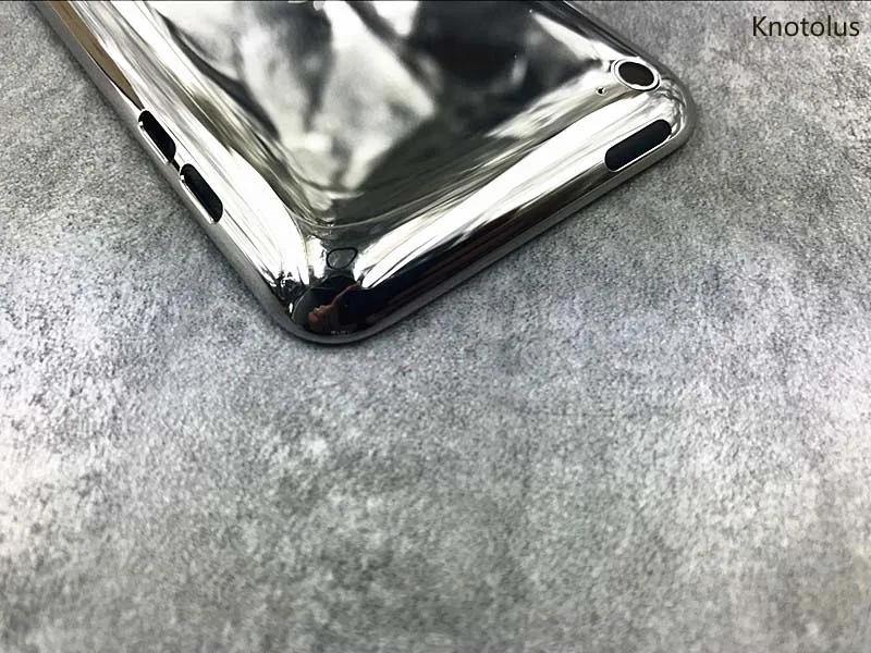 Металлический Чехол knotolus с черной рамкой и кнопкой включения для iPod touch 4-го