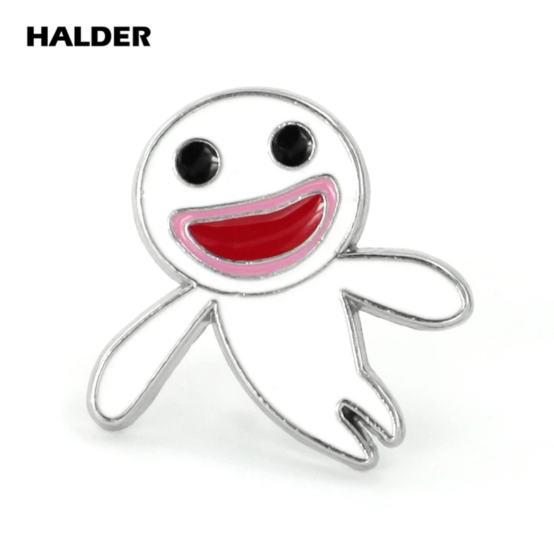 ghost BR0021 аниме halder one piece Луффи череп Трафальгар Ло медведь брошки в виде привидений эмаль нагрудные булавки одежда значок для рюкзака деним подарок - Окраска металла: ghost