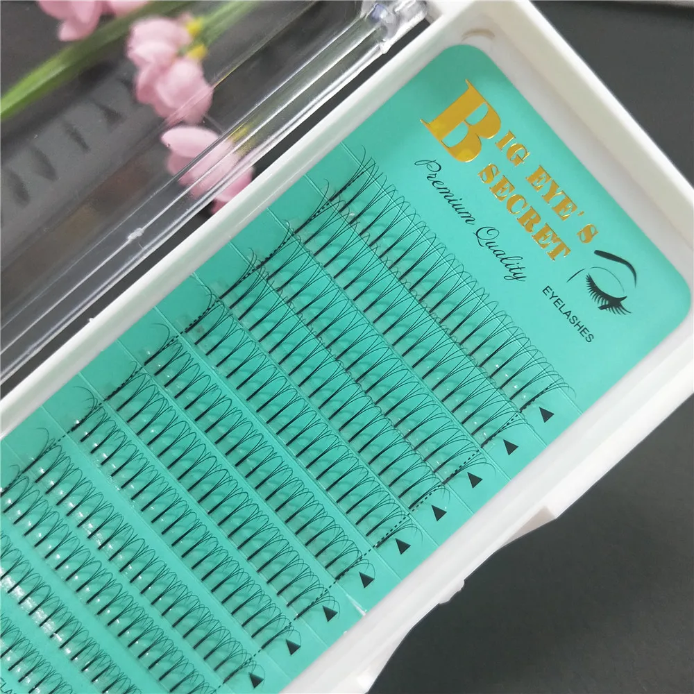 

240 fans 3D Lashes Pre made Volume Lash Fans Russian Volume Eyelashes Individual Silk Eyelash Extensions free shipping