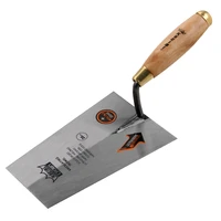 kseibi 200mm gauging trowel square edged tip with wood handle for hand tools industrial grade bricklaying trowel 281380
