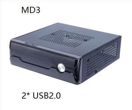 2USB2.0 MD3 M05 MD03 MD01 компьютерный корпус ITX шасси небольшой мини горизонтальный для htpc маленький компьютерный чехол - Цвет: 2USB2.0 MD3