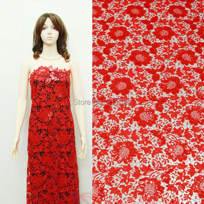 PHM7 Eugen yarn three-dimensional embroidery lace fabric water soluble cloth 5y two positioning flowers tecido feltro | Дом и сад