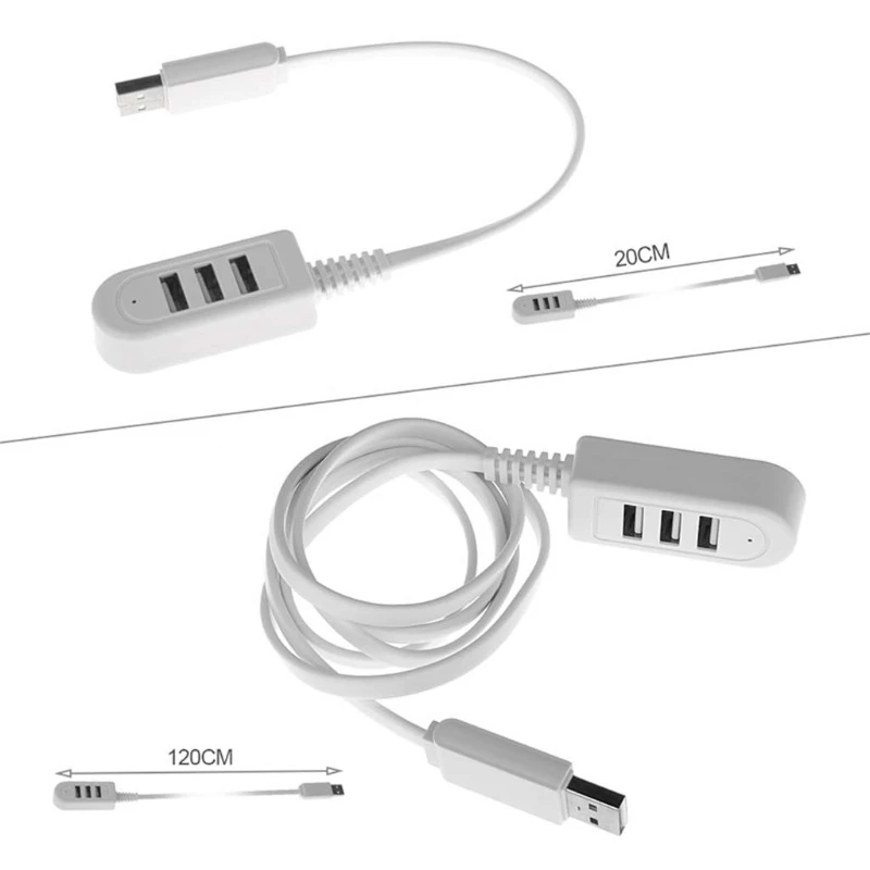 Высокоскоростной Разветвитель USB 2 0 с 3 портами удлинитель для ноутбука ПК