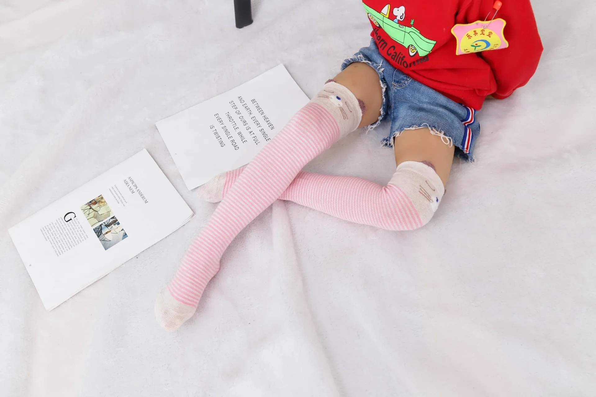Демисезонный Носки для маленьких детей девочек гольфы носки с изображением