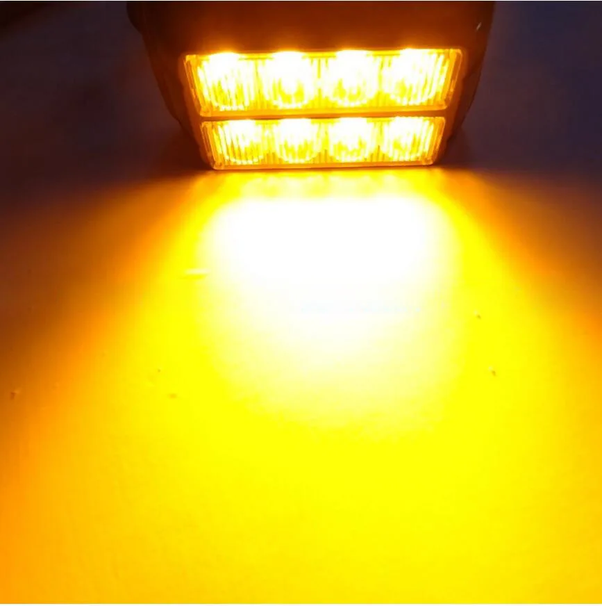 Magic ColorM Новый высокомощный 8LED двухрядный 12В/24В Автомобильный Стробоскоп