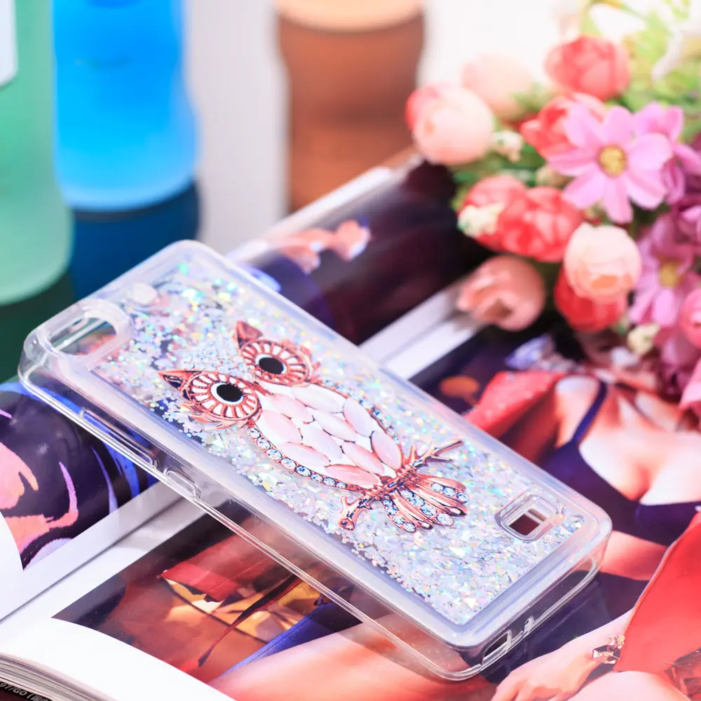 Чехол с зыбучим песком для Huawei Honor 4C 4 C C4 динамический жидкий блестящий чехол