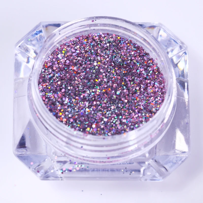 2 г порошковый лазерный пигмент фиолетовая блестящая пудра для ногтей с