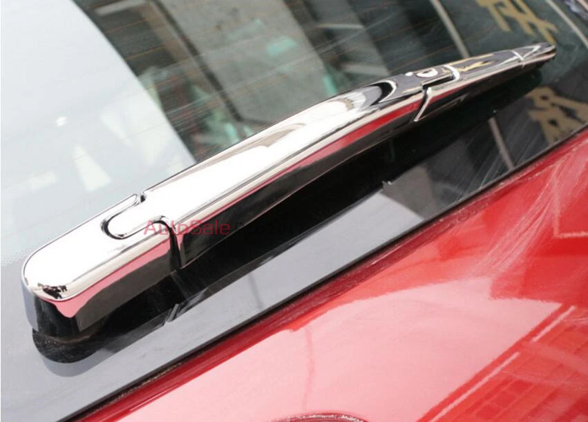 Серебристый хромированный чехол для стеклоочистителя заднего стекла отделка 4