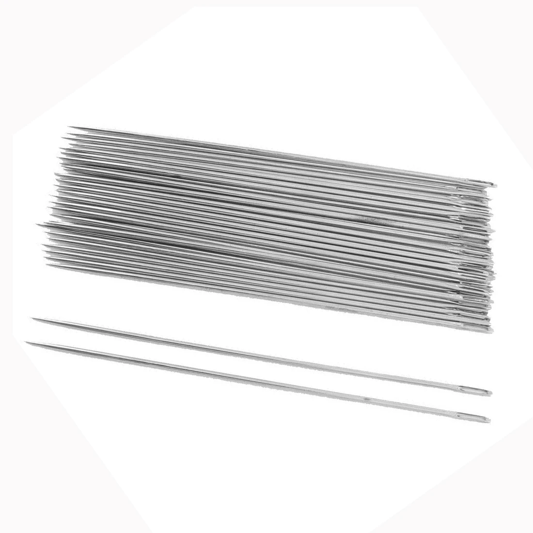 LHBL 30 шт. Серебряный тон Металлический швейные иглы 3 5 &quotДлинные|sewing needles|needle