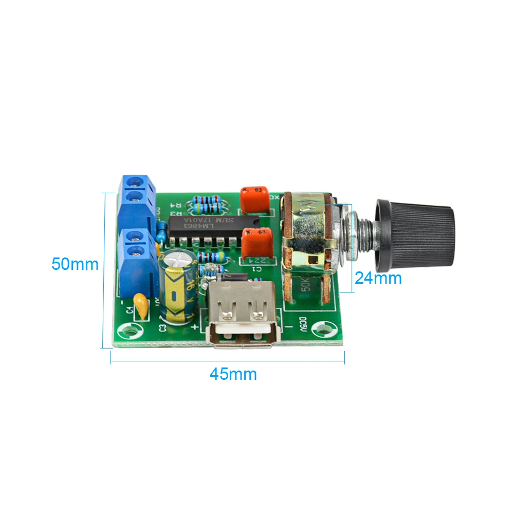 Блок питания USB 5 В Новая плата мини усилителя мощности Вт * 2 hi fi Двухканальный
