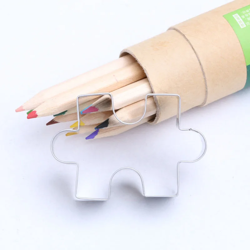 Лидер продаж форма для украшения Пазла сделай сам помадки торта печенья резак