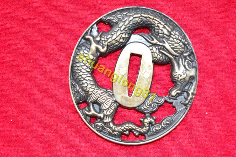 Прочный новый ручной драконов из японского сплава Tsuba самурайский меч катана нож