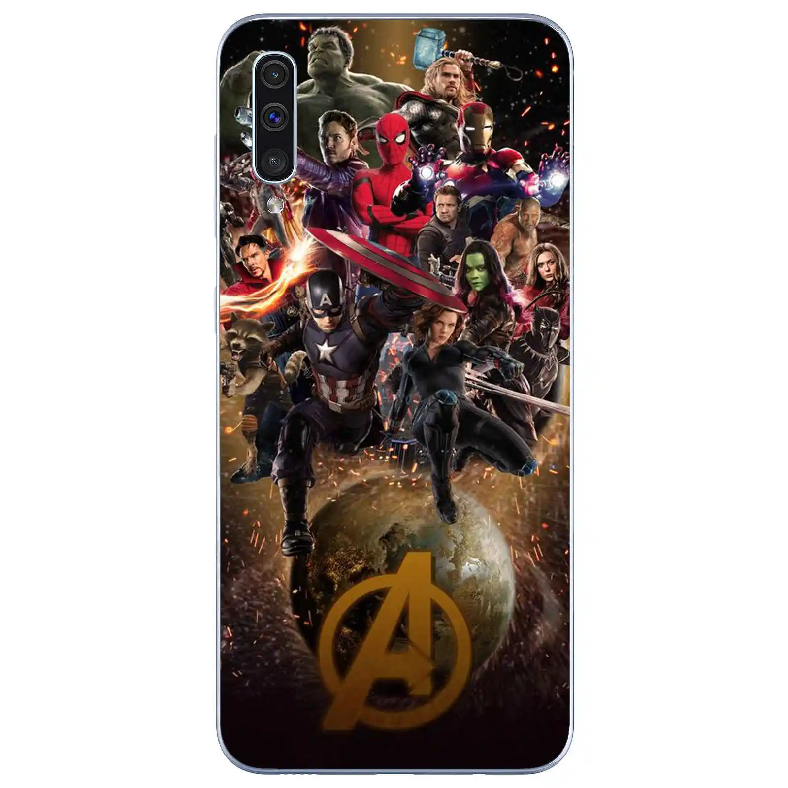 Мягкий силиконовый чехол из ТПУ для samsung Galaxy S6 S7 S8 S9 S10 M10 M20 Plus Marvel DC Comics, Железный человек, Мстители