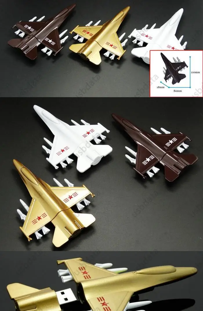 Флеш-накопитель 8GB 16GB 32GB 64GB Fighter Usb 2,0 Metal Jet fightors Bombers Usb флеш-накопитель самолет Флешка карта памяти подарок
