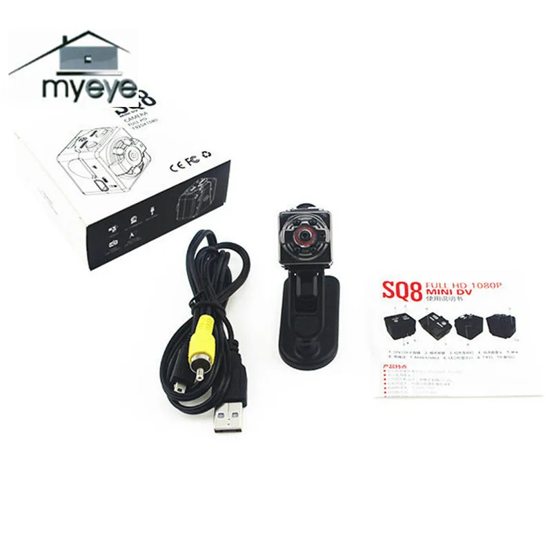 MYEYE sq8 мини Камера HD 1080 P ультра Портативный Поддержка карты памяти небольшой