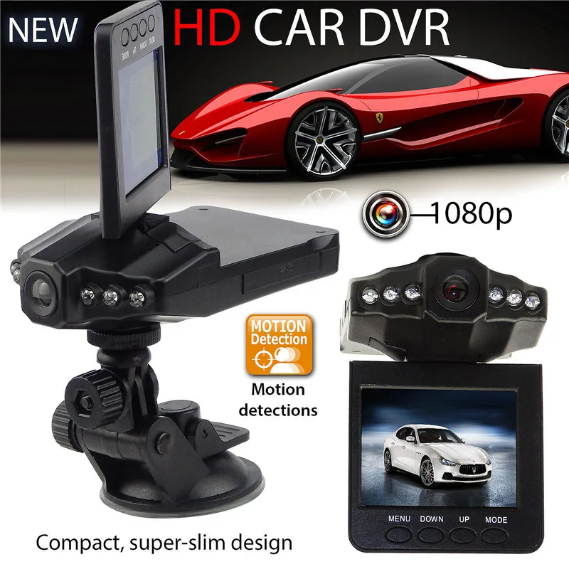 

2.5" TFT LCD screen Car DVR H198 Video Recorders 270 degree screen rotated Car Black Box with 6 LED IR Night Vision Camcorder