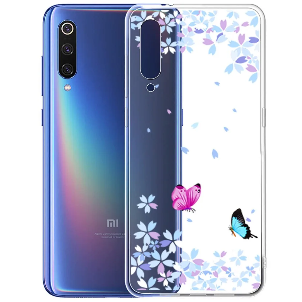 Тонкий прозрачный силиконовый мягкий чехол с рисунком для Xiaomi Mi A2 8 Lite 9 SE 6 A1 F1 Mix 2S