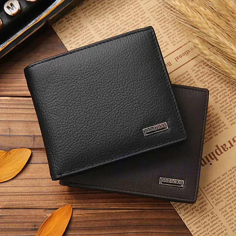 

THINKTHENDO Solid Vintage Hot Bifold Men's Wallet Leather ID Business Credit Card Holder Slim Purse Clutch New