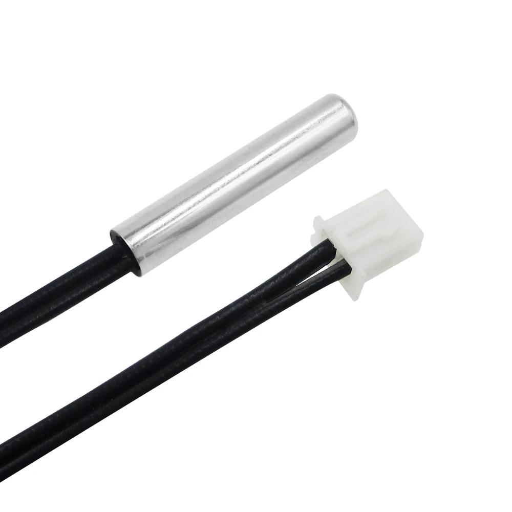 

20pcs/lot 50cm NTC Thermistor Temperature Sensor Waterproof Probe Wire 10K 1% 3950 W1209 W1401 cable