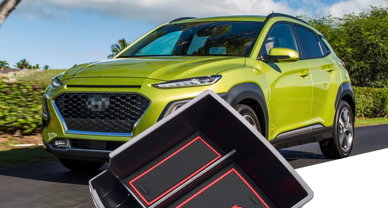 Smabee для hyundai Kona Kauai полка для мелочей аксессуары для интерьера штабелирующий консольный лоток