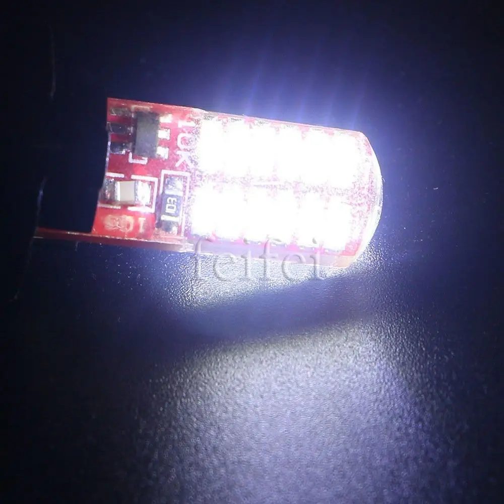10X T10 W5W 194 168 3014 24 SMD силикагель Strobe Flash светильник светодиодный ламп работающего на