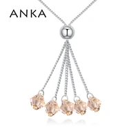 anka brand pendant necklace for women charm bead crystal fashion jewelry valentines day gift crystals from austria 128258