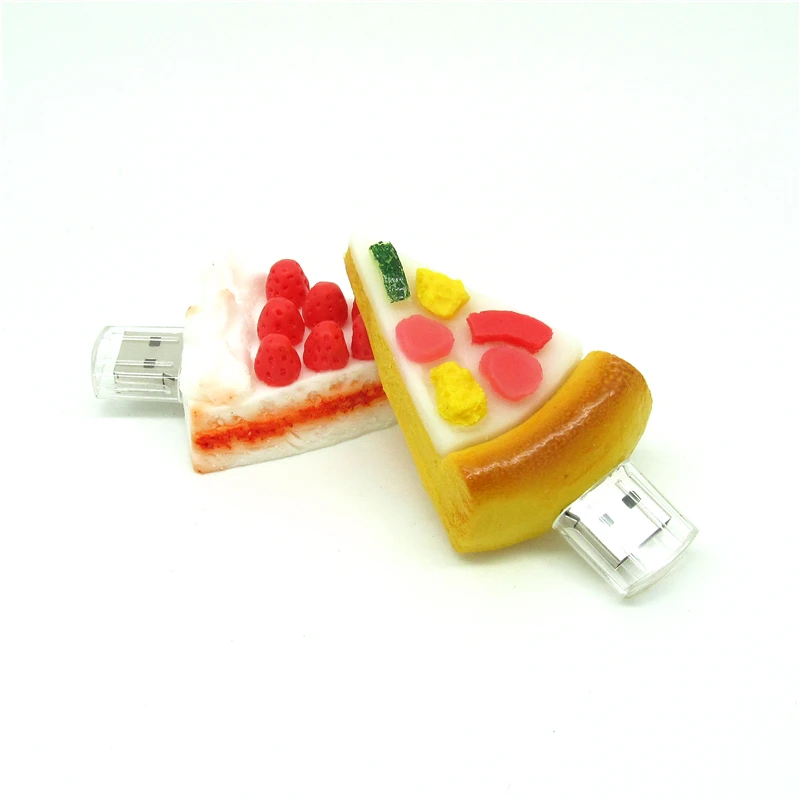 100% TF карта с фактическим объемом Еда пиццы/торт флэш накопитель usb память флешки
