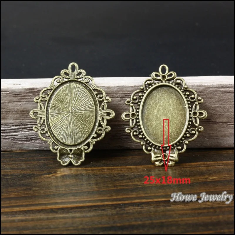 Новая Винтажная фоторамка для кабошона 30 шт. подвеска украшений сделай сам 44*35*2