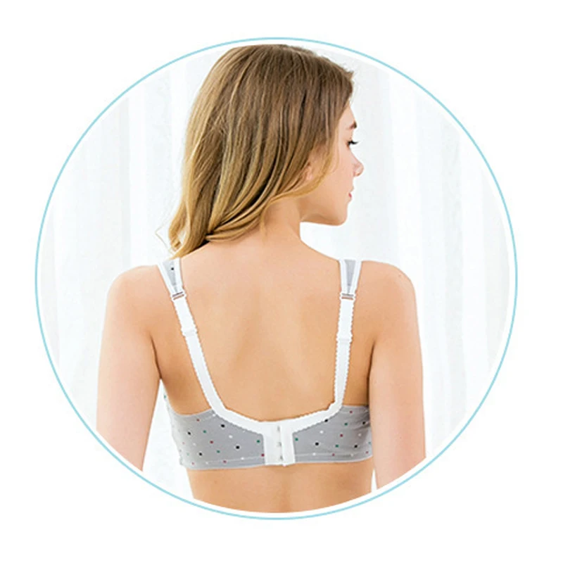 

Cotton Maternity Bra+Panties Set Prevent Sagging Nurse Bra for Pregnant Women Wire Free Breastfeeding Nursing Bra Underwear