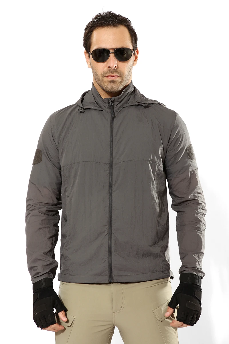 SOLDIER summer thin skin Men's Quick Dry Hiking Jacket Waterproof Sun UV Protection Coats Outdoor Sports Fishing Skin Jackets