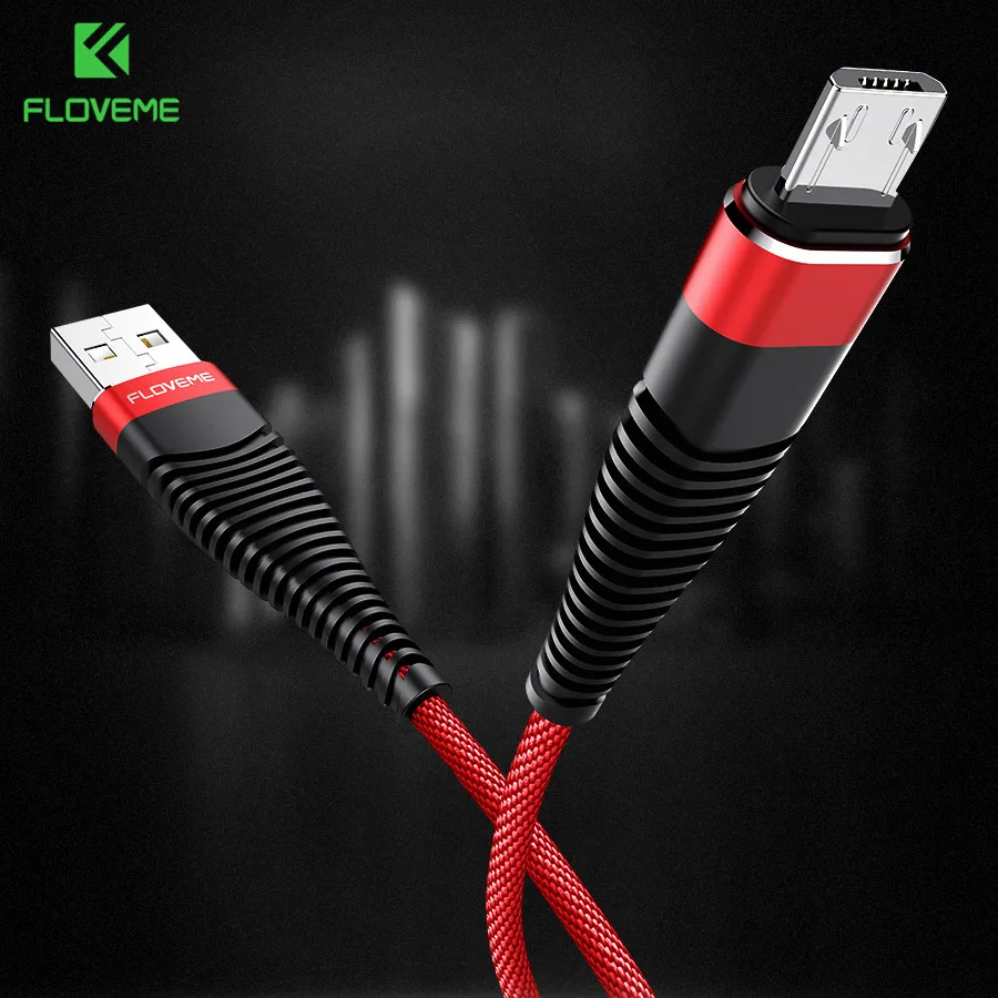 FLOVEME прочный Micro USB кабель для Samsung Xiaomi Huawei LG Быстрая зарядка дата 1 м 2