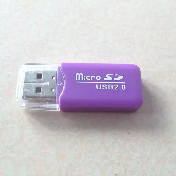 2 шт. кард-ридер для ноутбука USB 0 Micro SD SDHC TF флэш-памяти мини-адаптер Прямая