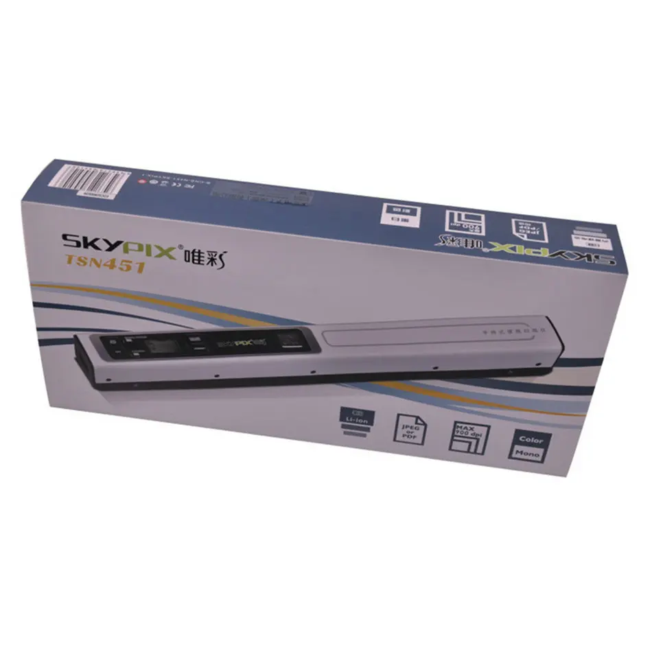 Skypix tsn451 портативный сканер HD 900 точек/дюйм jpg &amp pdf OCR | Компьютеры и офис