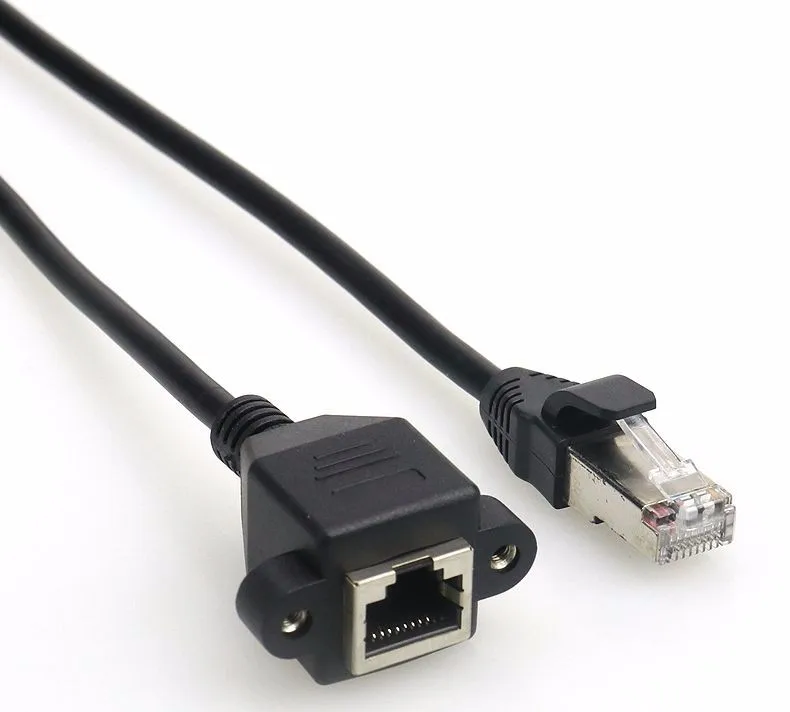 Кабель RJ45 с винтовым креплением Папа мама Сетевой удлинитель Ethernet LAN 30 см 1 фут 60 2