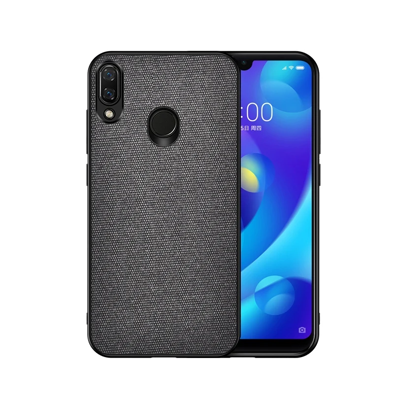 For Xiaomi Redmi 7 Case Fabric Cloth Hybrid PU Hard PC Back Cover redmi7 Phone Full protection Fundas Coque |