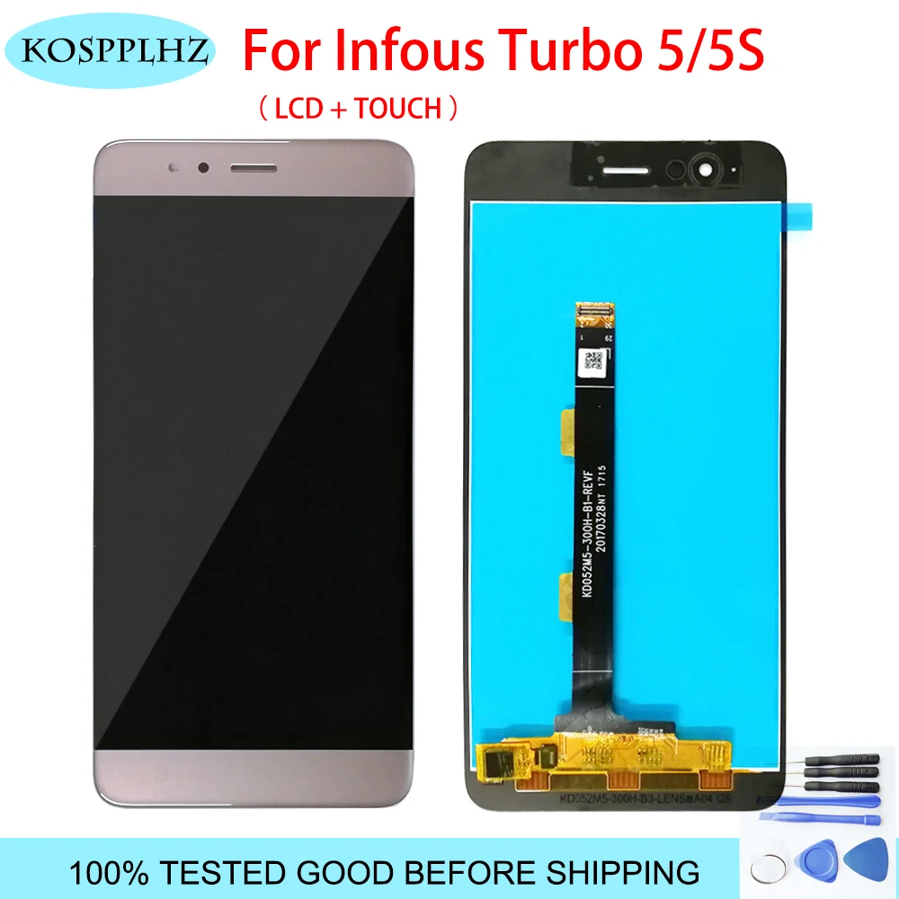 5 дюймов 100% протестированный ЖК экран для Infous Turbo 5S дисплей и сенсорный в сборе