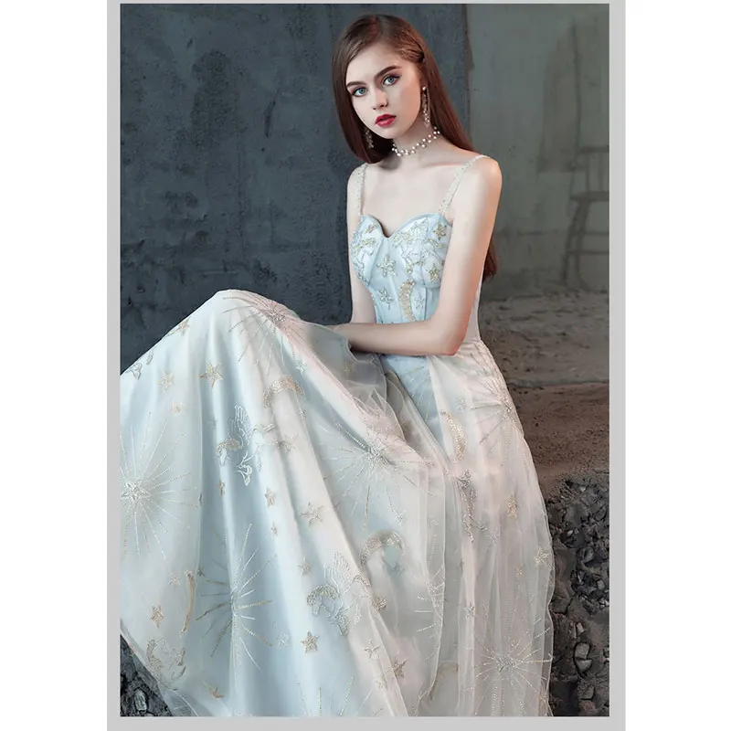 FADISTEE Новое поступление Вечерние платья Вечернее платье Vestido de Festa robe de soiree maxi vestidos de fiesta de noche из Мягкого Тюля