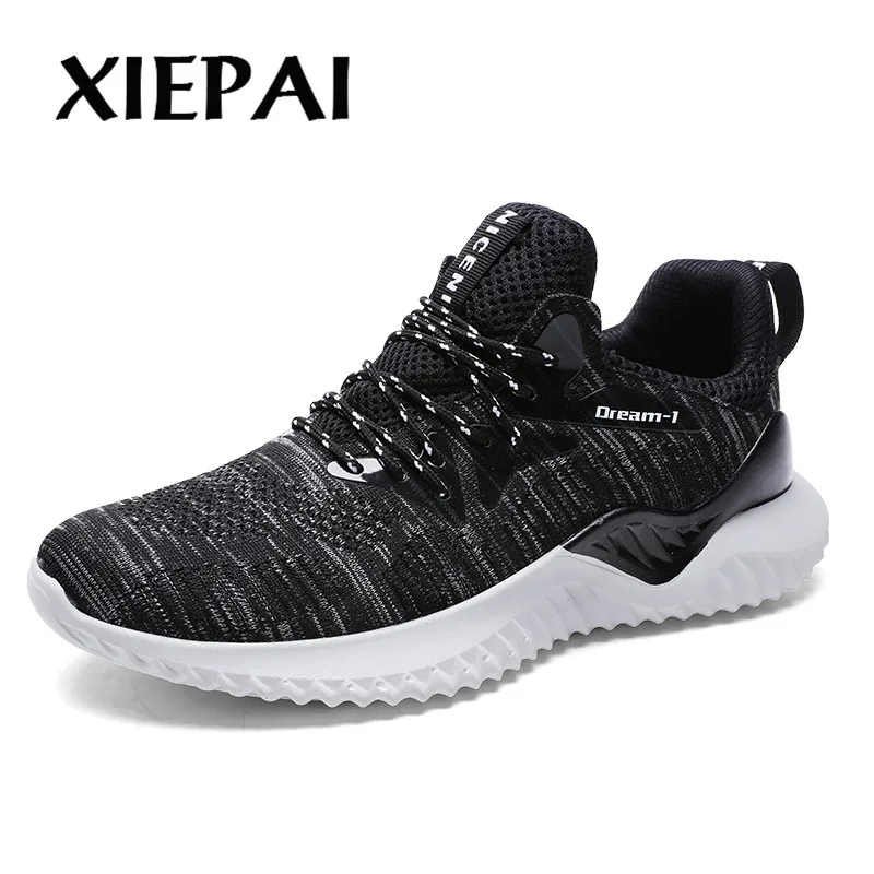 2019 New Brand Men Casual Shoes Autumn Winter Breathable Light Sneakers Footwear Fashion Black White Big Size 39-46 | Обувь