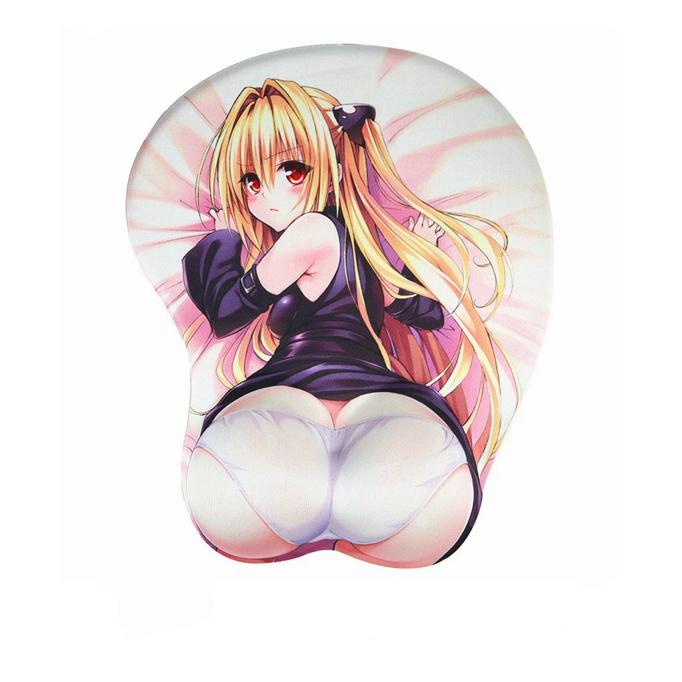 GIAUSA аниме 3D коврик для мыши подставка запястья мягкий силикагель грудь