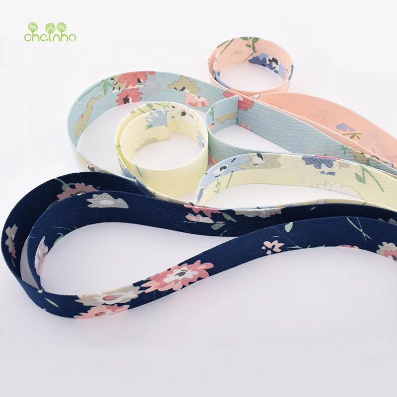 Chainho 5 ярдов/шт. Цветочная серия хлопковая лента для ремня высокое качество
