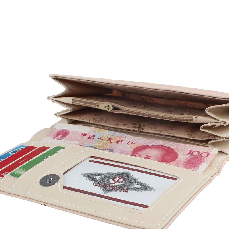 Модные стильные женские кошельки узор бабочки башни Женский Длинный кошелек