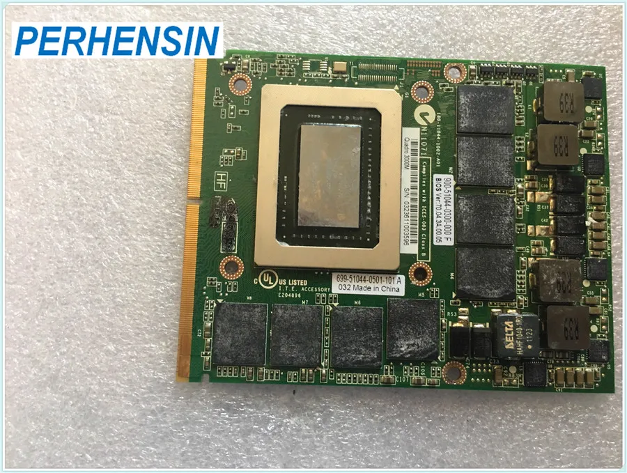 Q3000M 2GB N12E Q1 A1 графическая карта для DELL M6600 M6700 HP 8760W 8770W 8740W видеокарта GPU 100% отлично