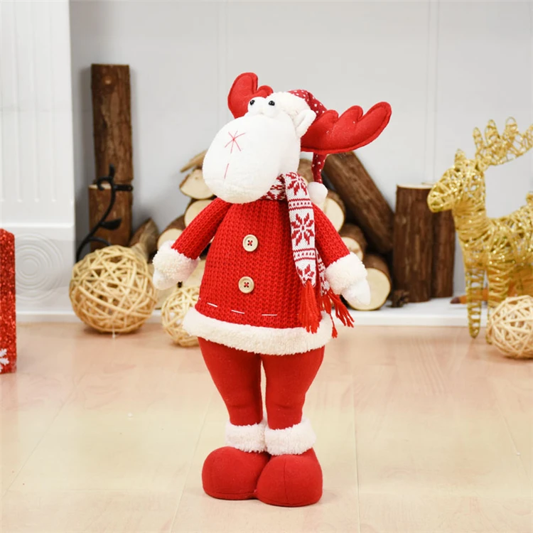 Рождественские украшения Enfeite De Natal с рождеством, Санта-Клаус, снеговик, лось, украшения, куклы, Декор, праздничные вечерние украшения, рождественские украшения