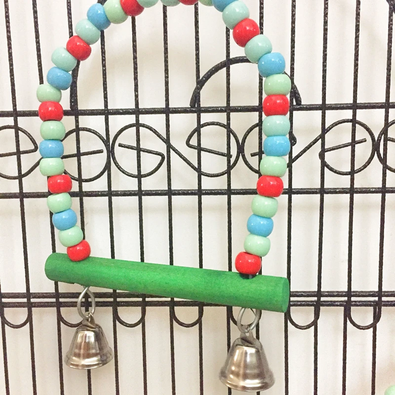 Деревянные игрушечные мосты для попугаев товары птиц детали качели деревянная