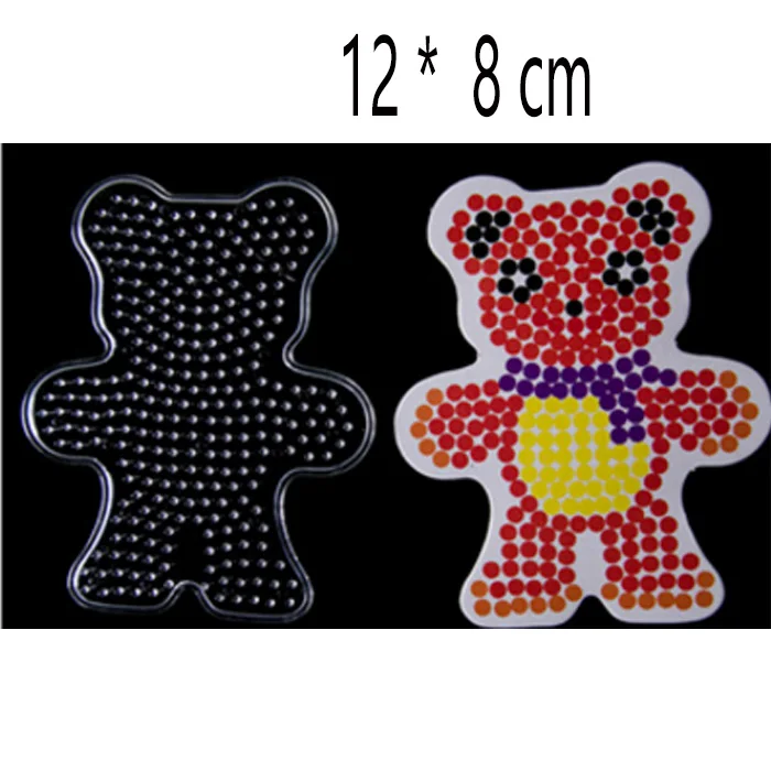 bear m9 EVA Pegboards узоры для DIY Хама бисер 5 мм Пазлы инструменты транспортные средства животных Perler бусины доска Пазлы ремесла дети девочки игрушки - Цвет: bear m9